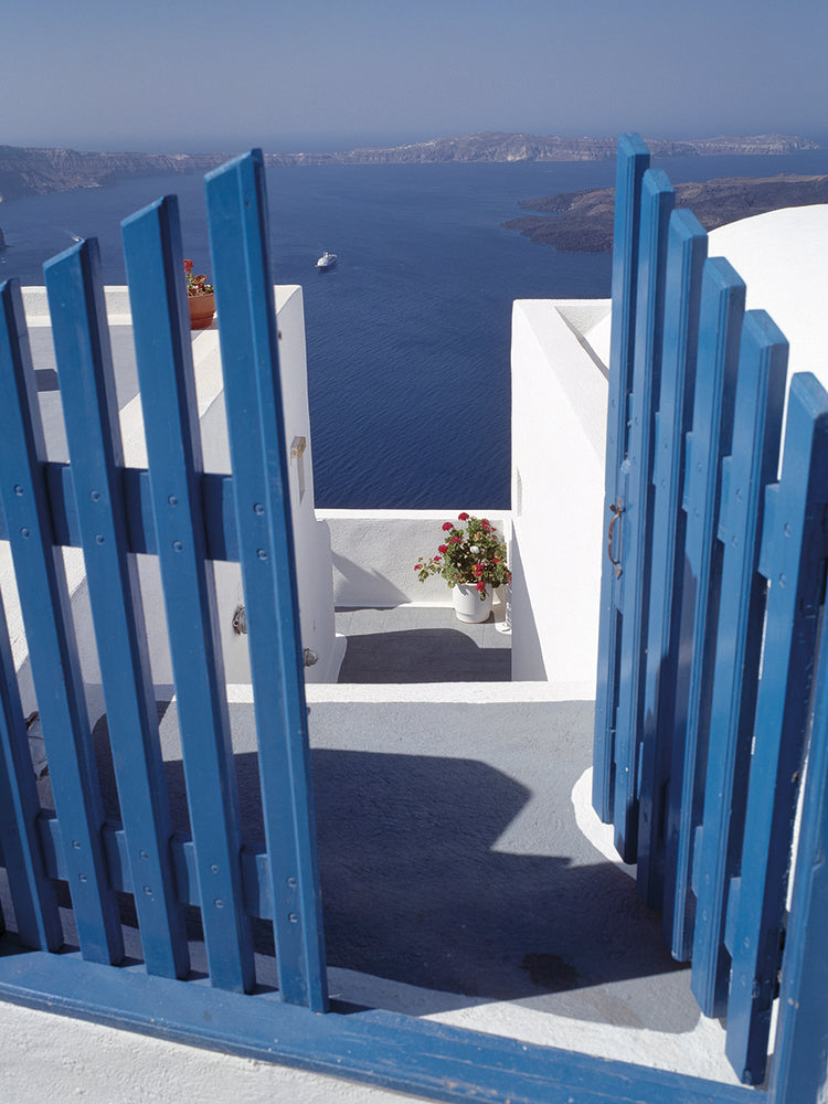 Escapada de Santorini Lienzo