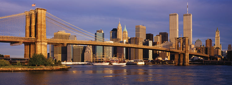 Amanecer del puente de Brooklyn Lienzo