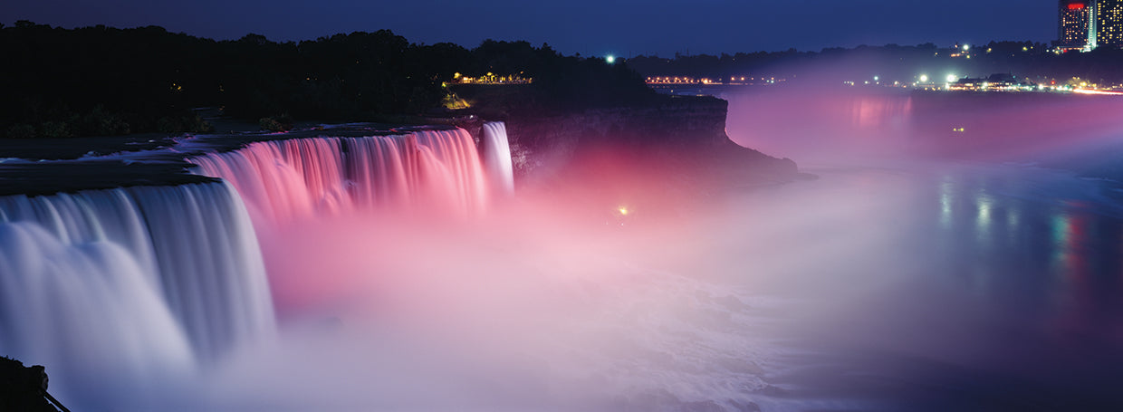 Noche de las cataratas del Niagra Lienzo