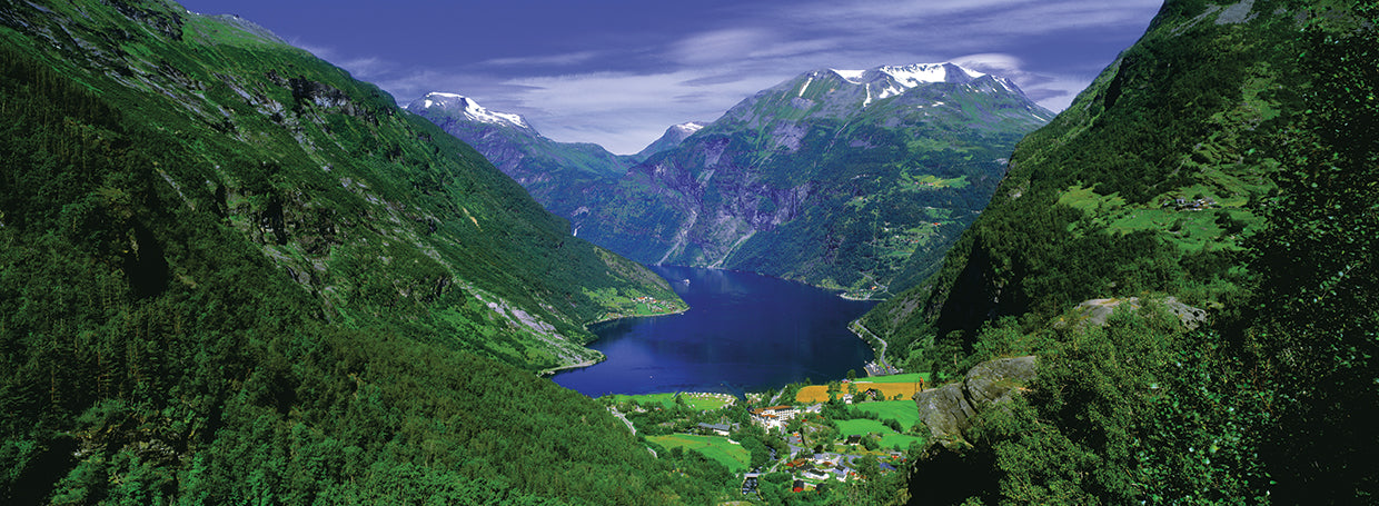 Montañas de Noruega Lienzo