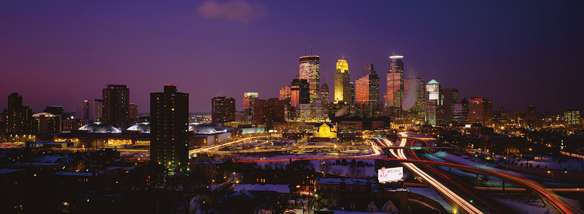Minneapolis Skyscrapers at Dusk