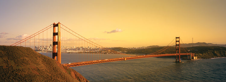 Ángulo alto de Golden Gate Lienzo