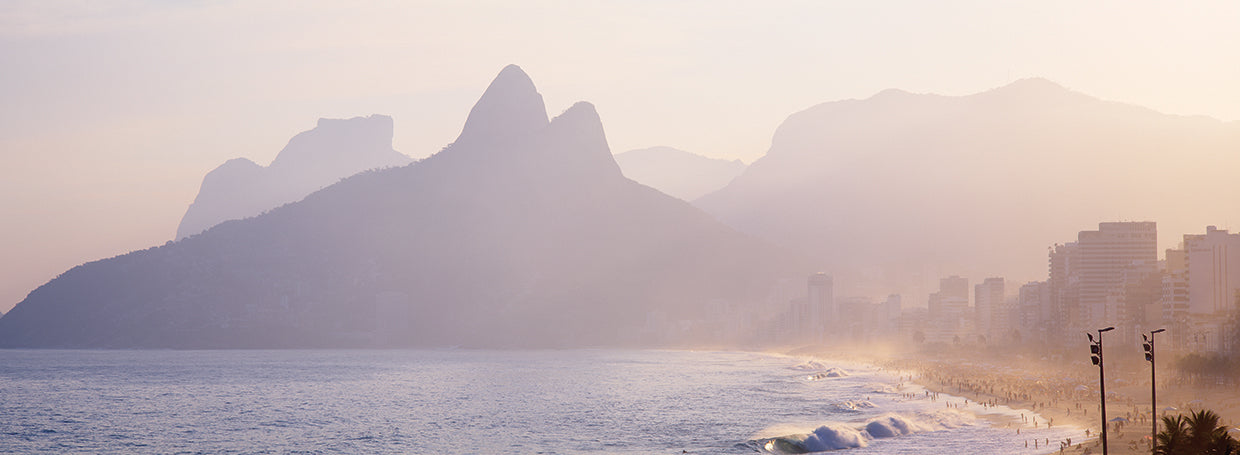 Playa brumosa de ipanema Lienzo