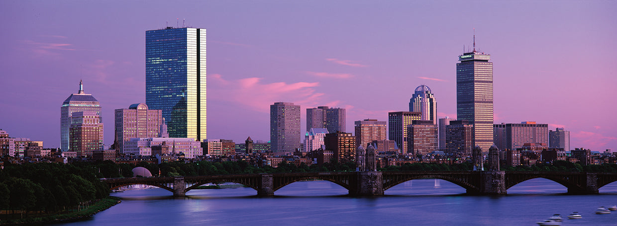Cielo morado sobre boston Lienzo