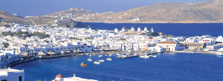 Aguas azules, Mykonos Lienzo