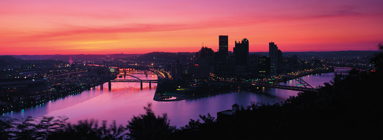 Siluetas de pittsburgh Lienzo