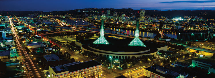 Portland en la noche Lienzo