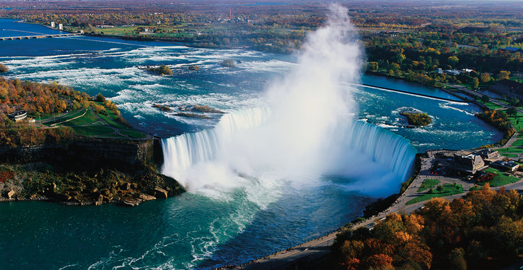 Cataratas del Niágara de espuma blanca Lienzo