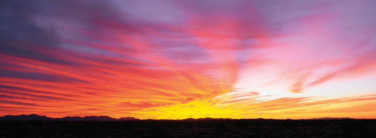 Cielo ardiente sobre el desierto de Sonora Lienzo