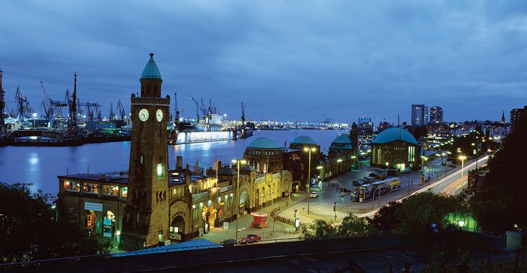 Port Hamburg en Alemania Lienzo