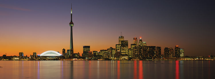 Skyline de Toronto al anochecer Lienzo