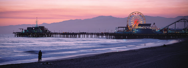 Dusk at Santa Monica Pier