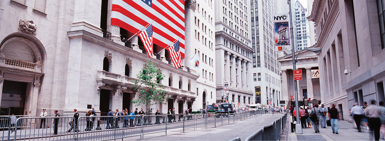 Walking down Wall Street