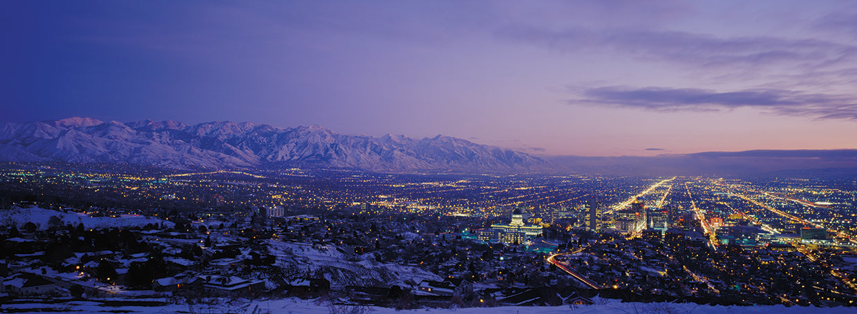 Anochecer de Salt Lake City Lienzo