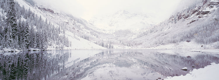 Paisaje blanco en Aspen Lienzo