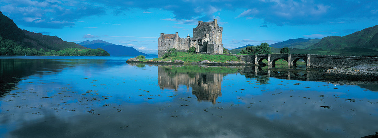 Reflexión del castillo de Eilean Donan Lienzo