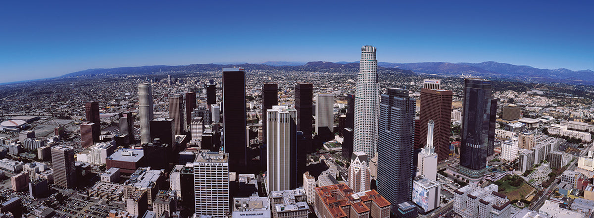 Flying over Los Angeles