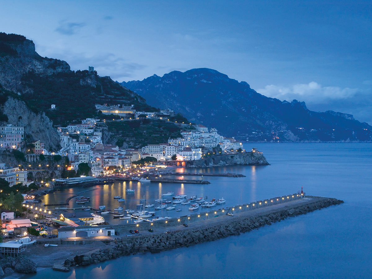 Twilight along Amalfi Coast