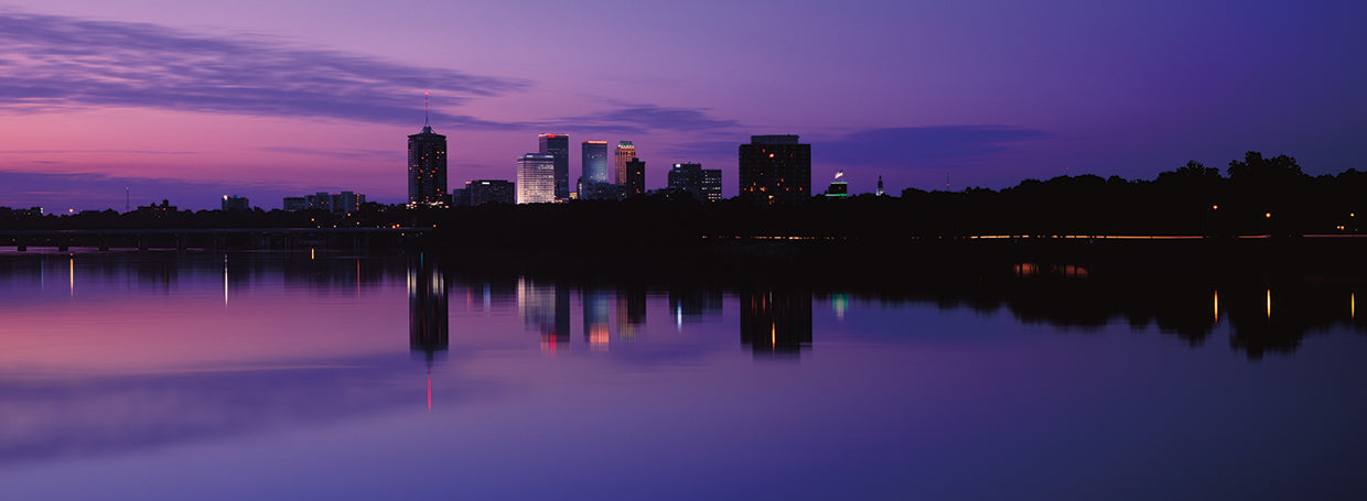 Tulsa Purple Silhouettes
