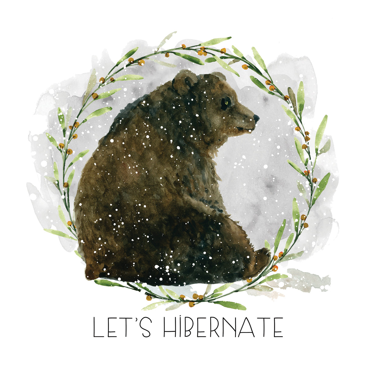 Oso de consejos de invierno Lienzo