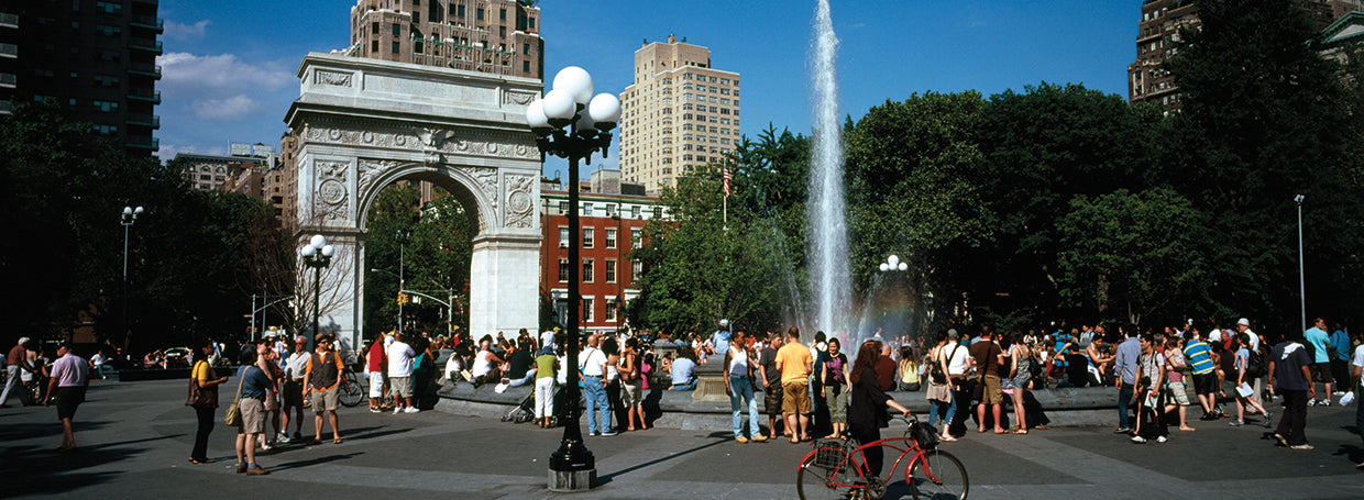 Multitud de Washington Square Park Lienzo