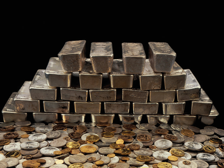 Piles of Metal Money