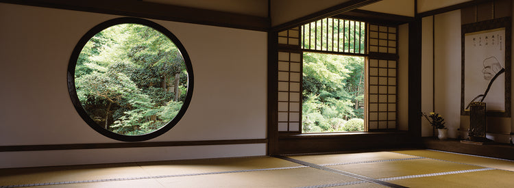 Ventanas en el templo japonés Lienzo