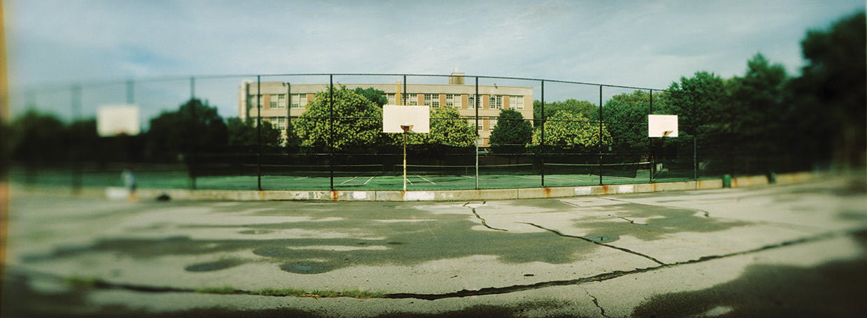 Cancha de baloncesto en Greenpoint Lienzo