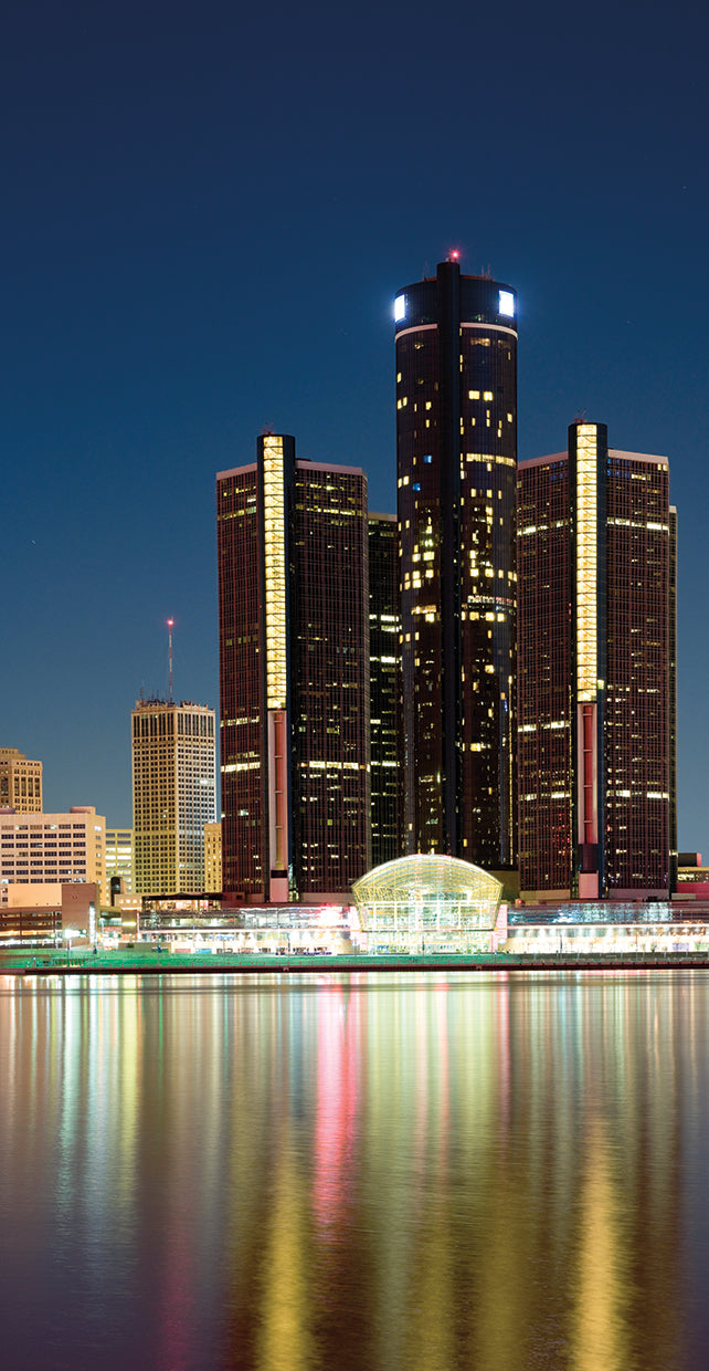 Skyscrapers on Detroit River