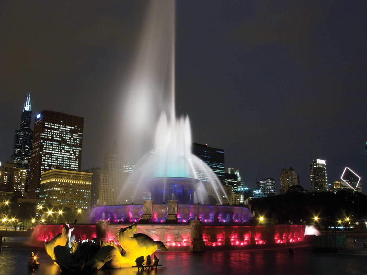 Fuente de Buckingham en la noche Lienzo