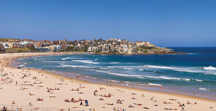 Turistas en la playa de Bondi Lienzo
