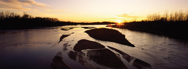 Platte River at Sunset