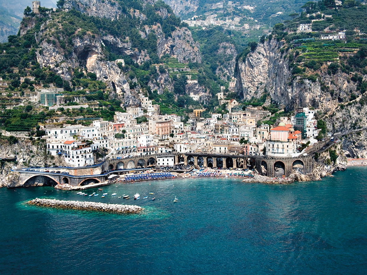 Agua a lo largo de la costa de Amalfi Lienzo