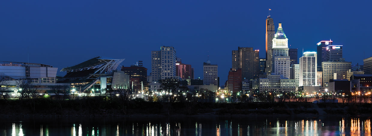 Cincinnati desde el río Lienzo
