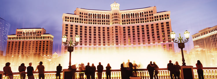 El Bellagio de noche Lienzo