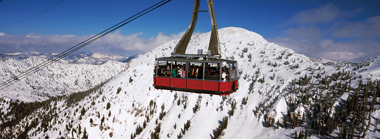 Coche de la estación de esquí Snowbird Lienzo