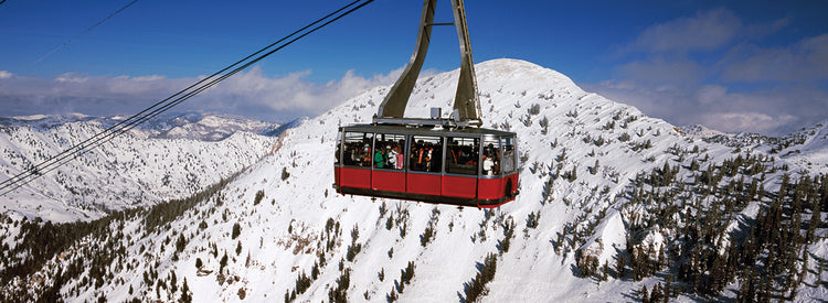 Coche de la estación de esquí Snowbird Lienzo