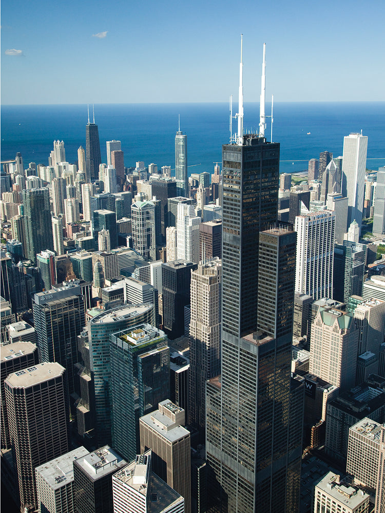 Chicago desde arriba Lienzo