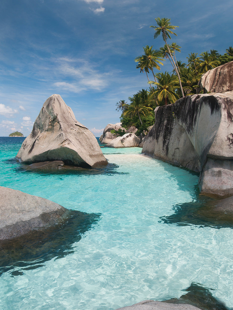 Rocas de la playa de Pulau Dayang Lienzo