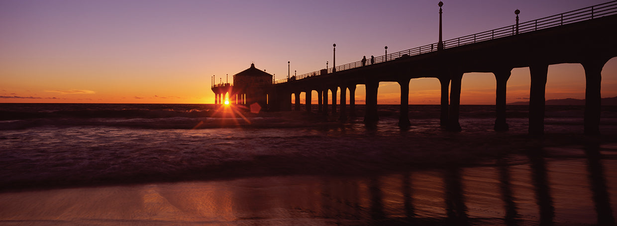 Silhouette of Manhattan Beach