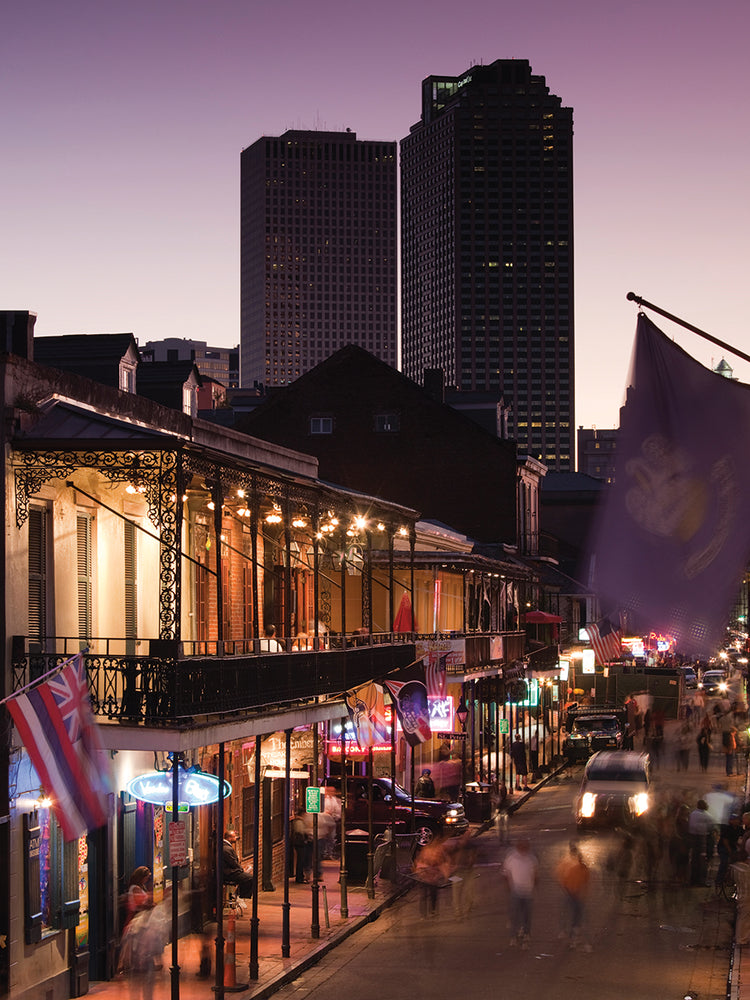 Tourists on Bourbon Street
