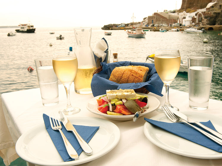 Seaside Food in Santorini