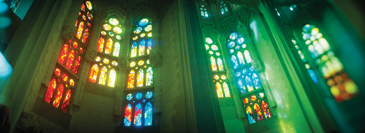 Stained Glass in Barcelona Church