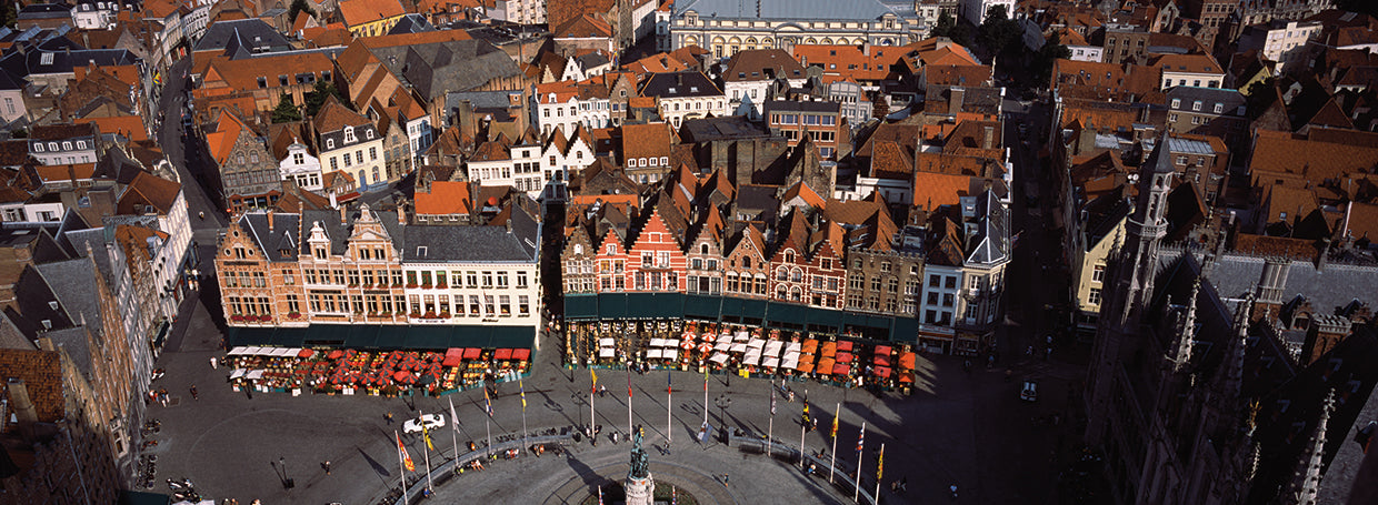 Marktplatz in Flanders, Belgium