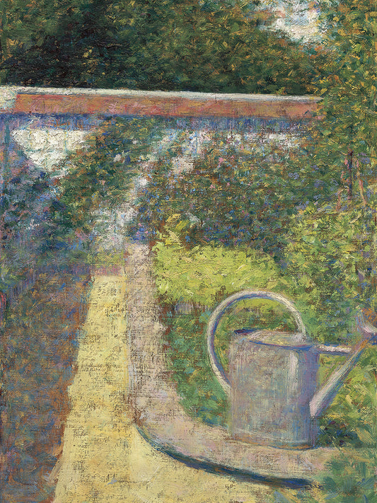 The Watering Can – Garden At Le Raincy (C. 1883) Canvas Print