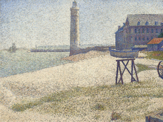 The Lighthouse At Honfleur (1886) Canvas Print