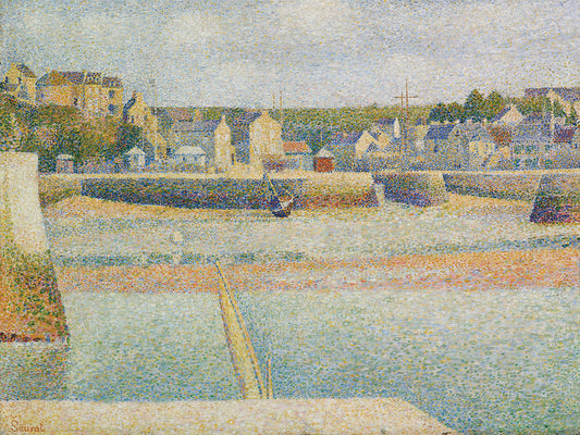Port-En-Bessin, The Outer Harbor (Low Tide) (1888) Canvas Print