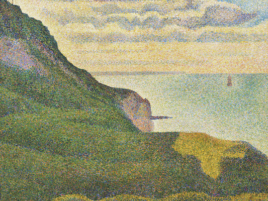 Seascape At Port-En-Bessin,Normandy (1888) Canvas Print