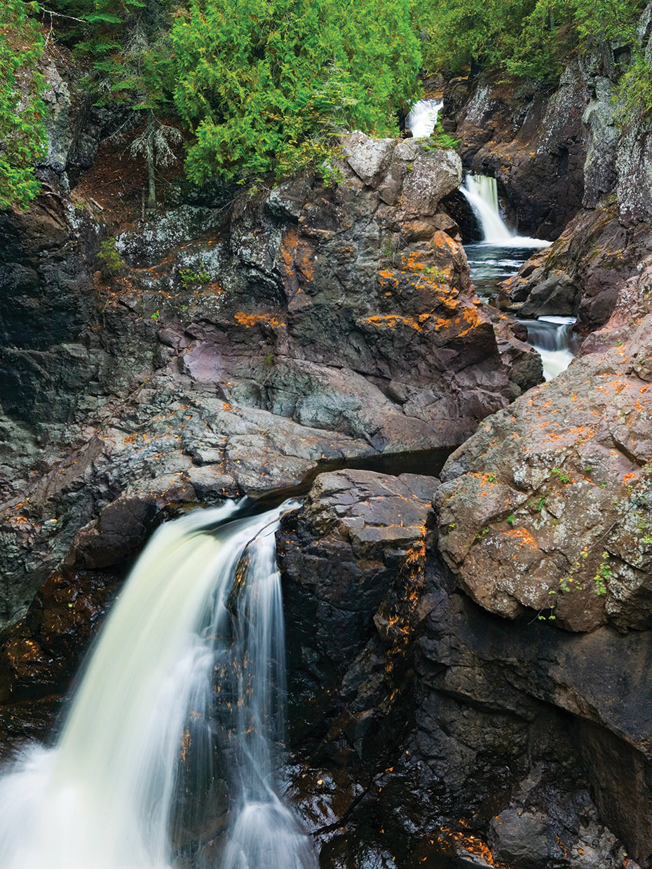 Water Cascading Over Rocks