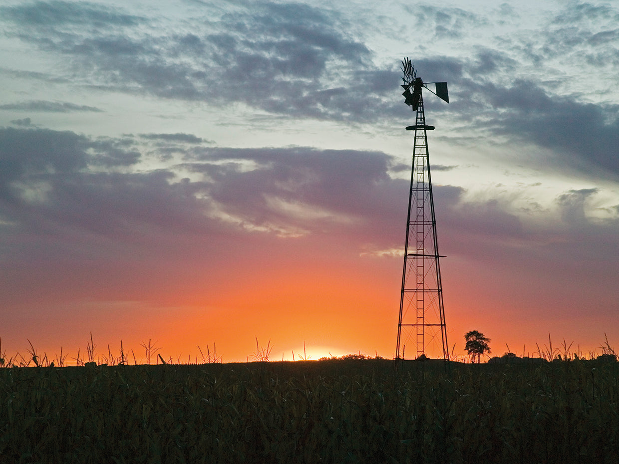 Sunset Windmill, Iowa
